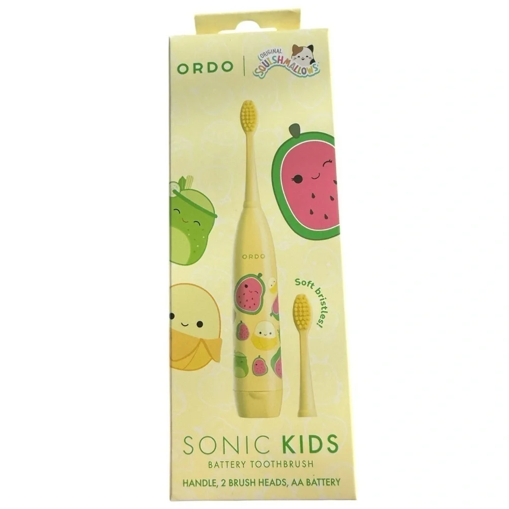 Ordo Sonic Kids Squishmallows Battery Toothbrush Bundle